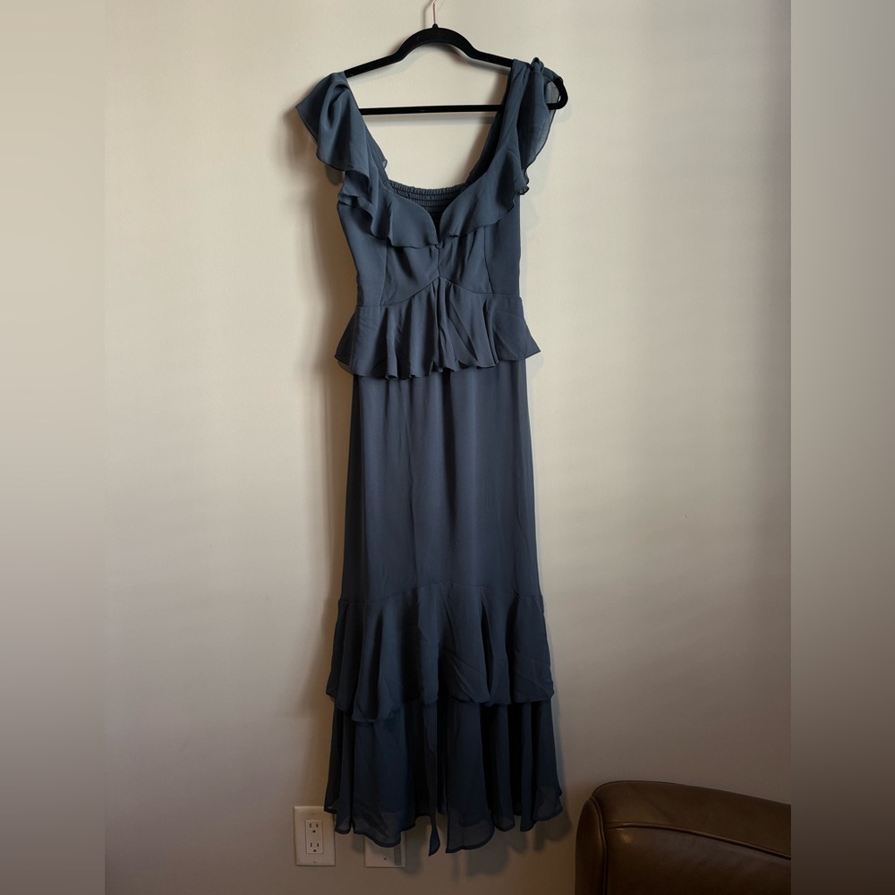 Show Me Your MuMu Blue Maxi Dress - Picture 6 of 12